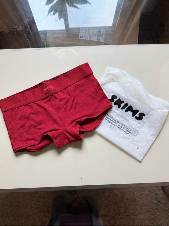 SKIMS Pants - SKIMS Berry Red Shorts